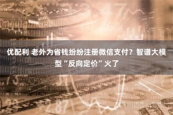优配利 老外为省钱纷纷注册微信支付？智谱大模型“反向定价”火了