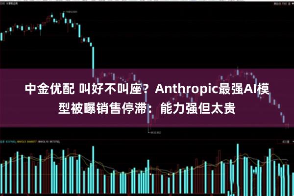 中金优配 叫好不叫座？Anthropic最强AI模型被曝销售停滞：能力强但太贵
